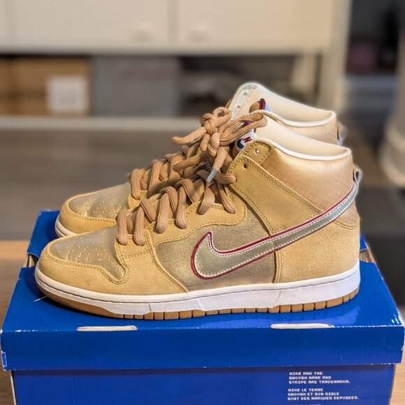 Nike SB High Eric Koston Thai Temple 2010 Size 9.5 US | VNDS Rare OG Blue Box - Picture 3 of 6